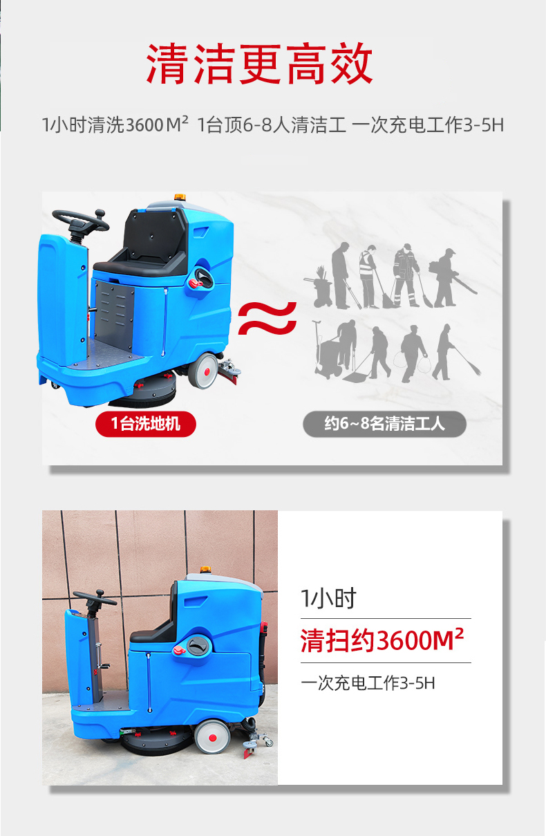 湖北驾驶式洗地机更适合用在高铁站